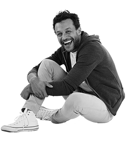 Person in circle